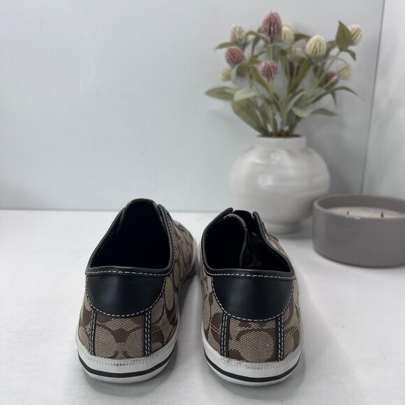 Coach Bev Signature Monogramed Jacquard Slip On Sneakers Q586 Women’s 8B - Picture 4 of 9